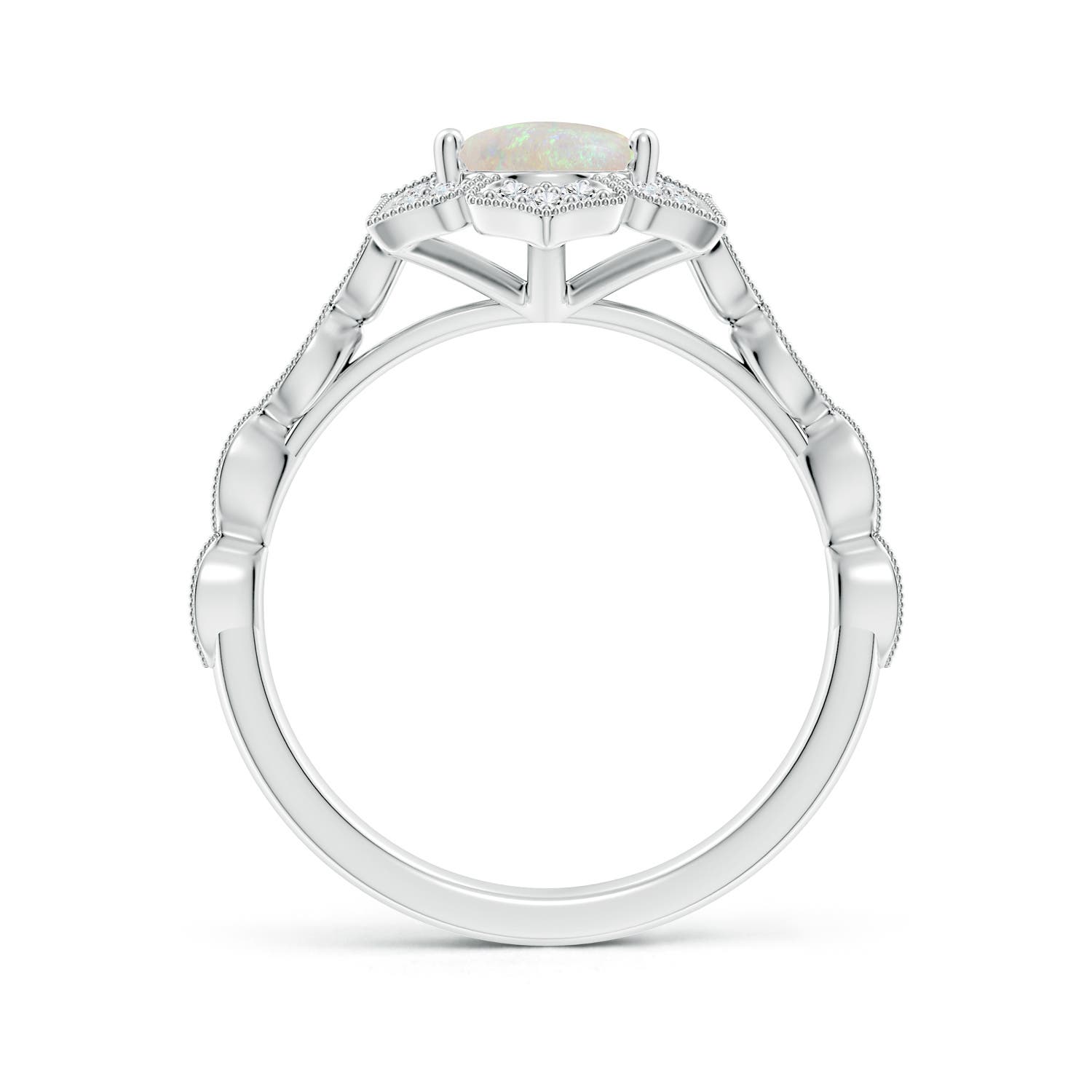 AA - Opal / 1.36 CT / 14 KT White Gold