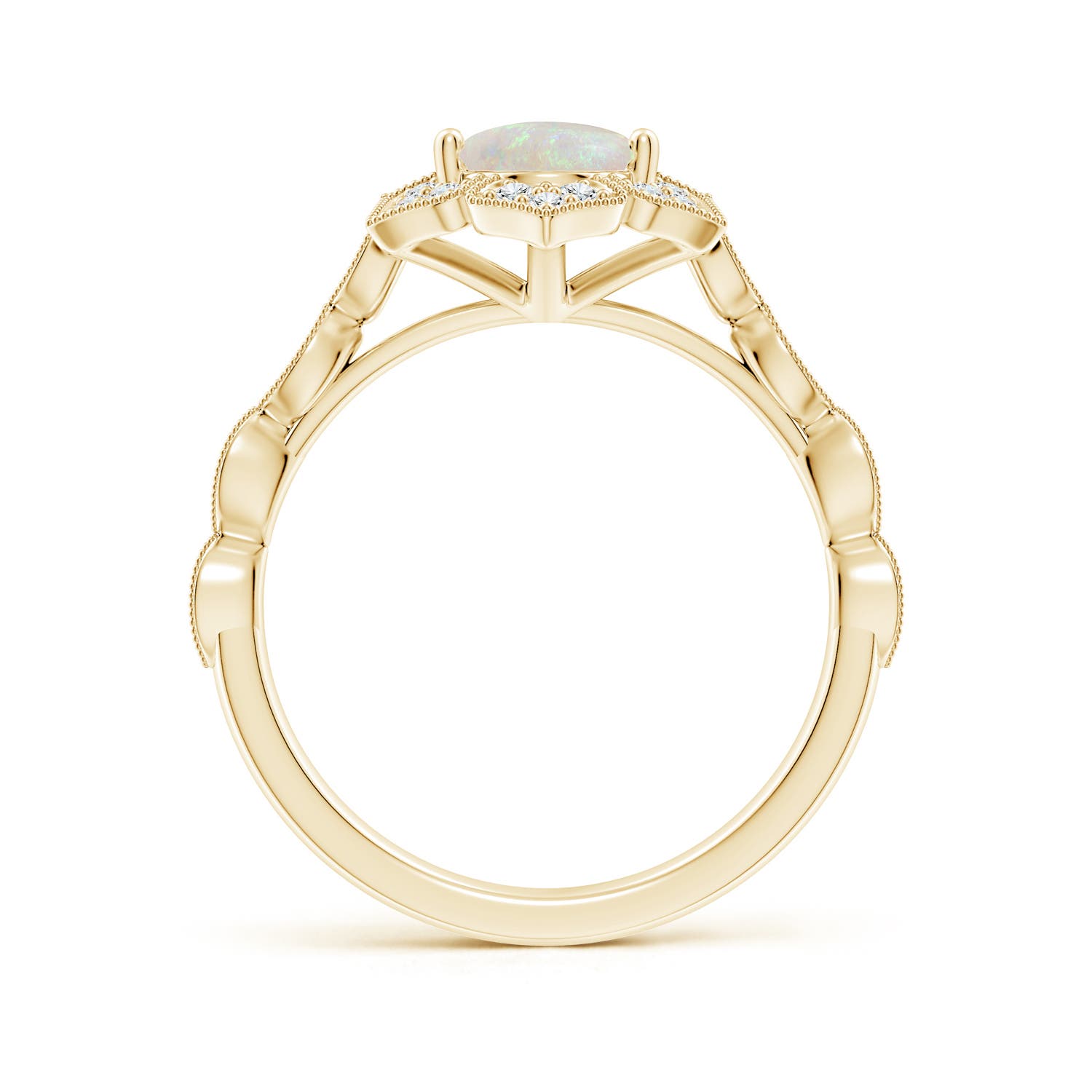 AA - Opal / 1.36 CT / 14 KT Yellow Gold