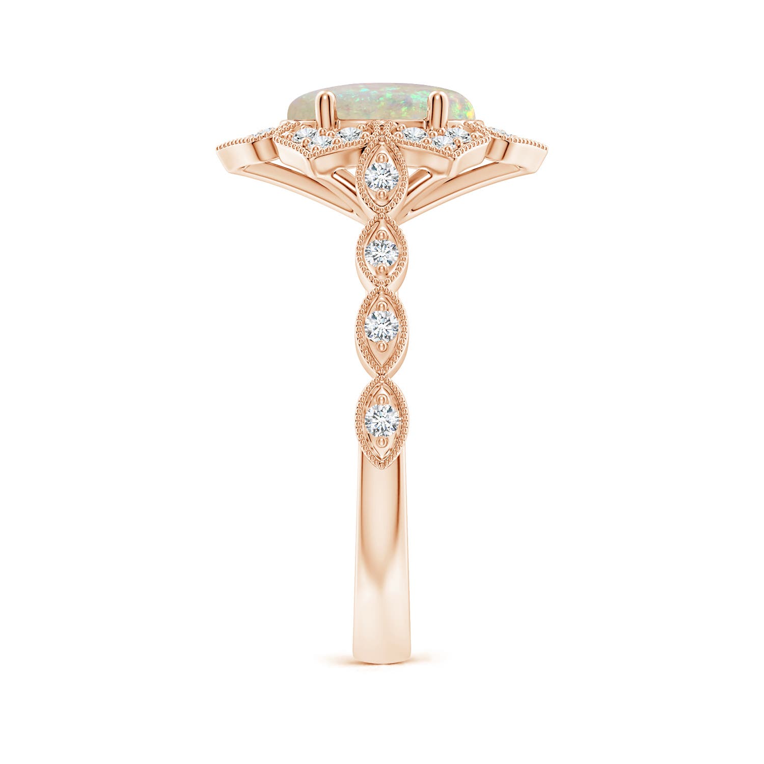 AAA - Opal / 1.36 CT / 14 KT Rose Gold