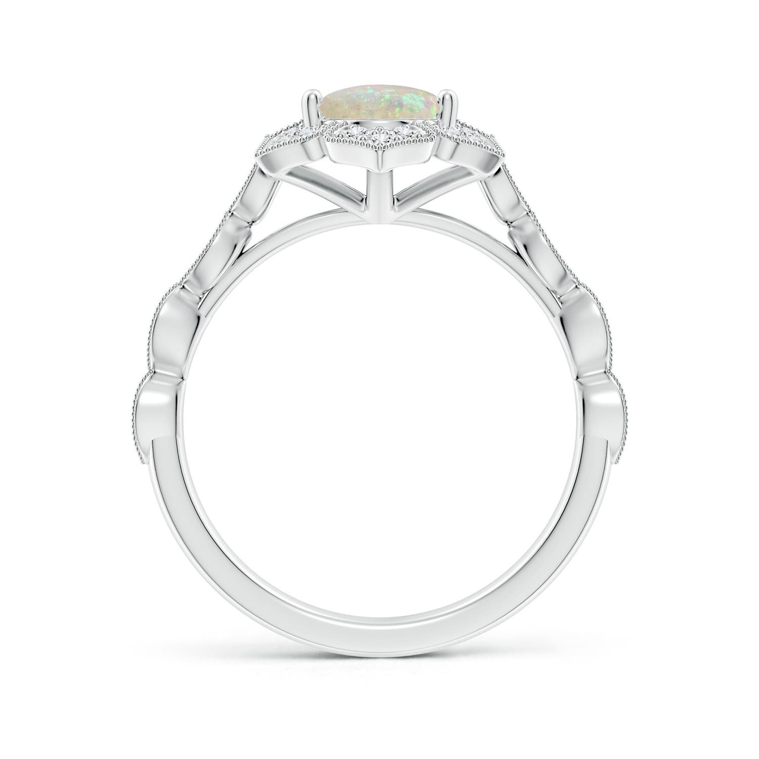 AAA - Opal / 1.36 CT / 14 KT White Gold