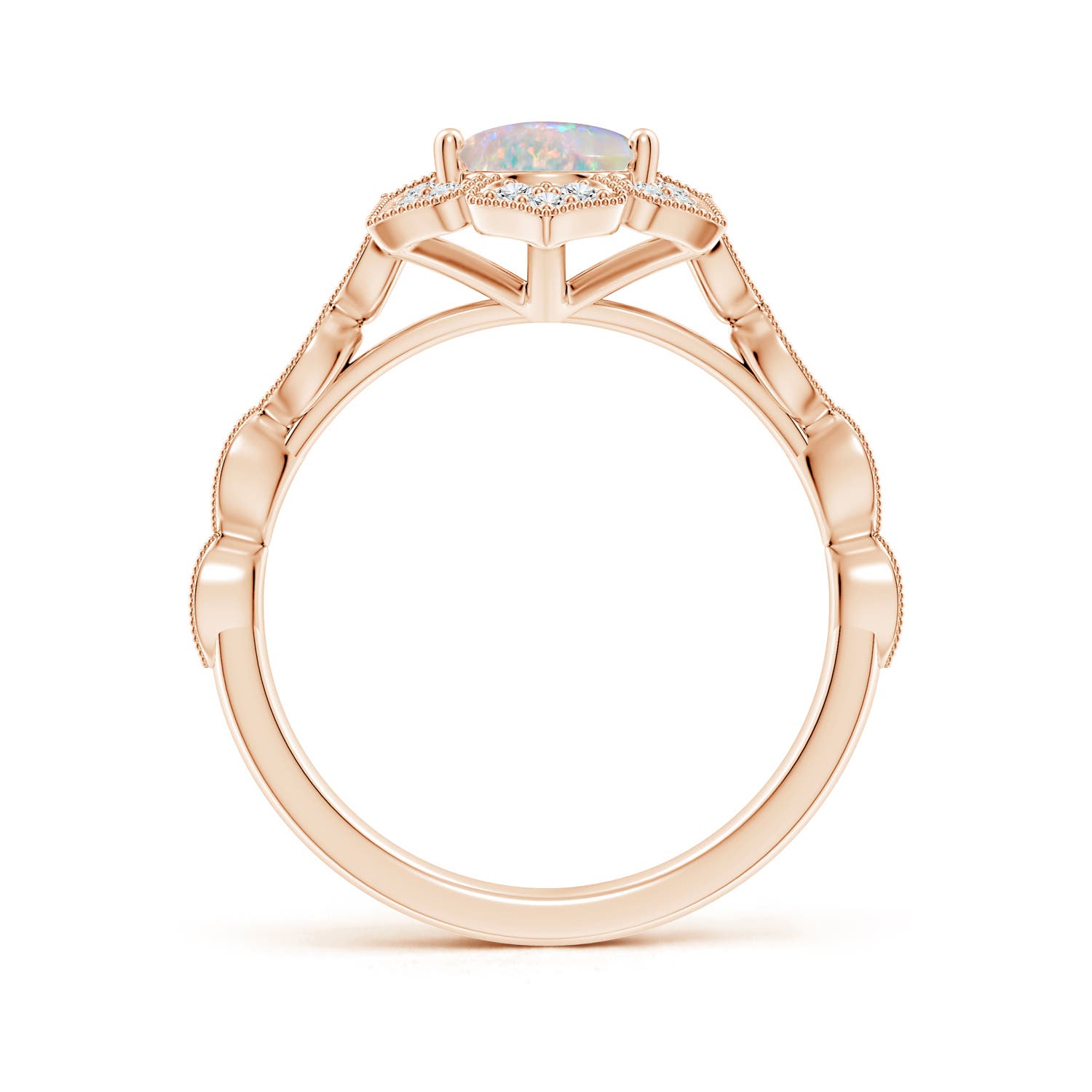 AAAA - Opal / 1.36 CT / 14 KT Rose Gold