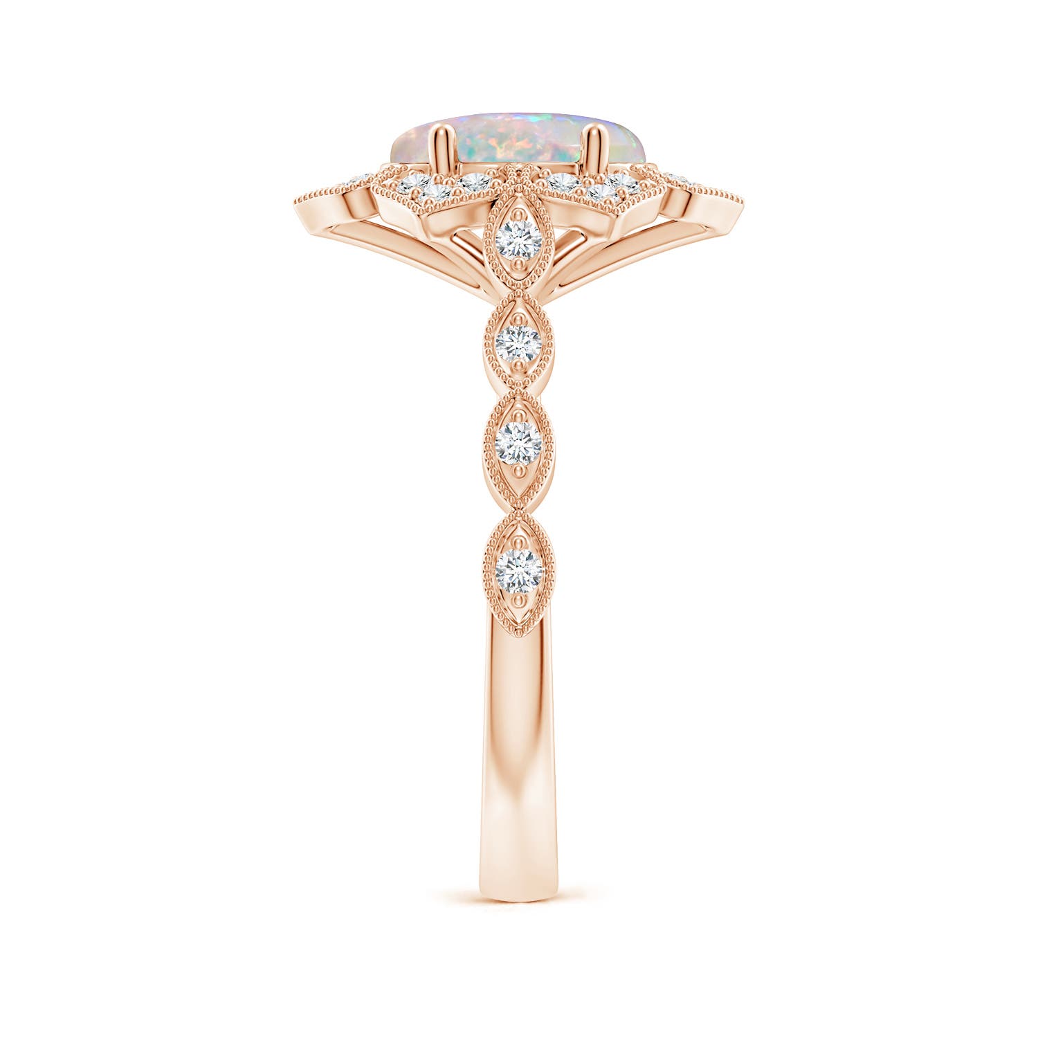 AAAA - Opal / 1.36 CT / 14 KT Rose Gold