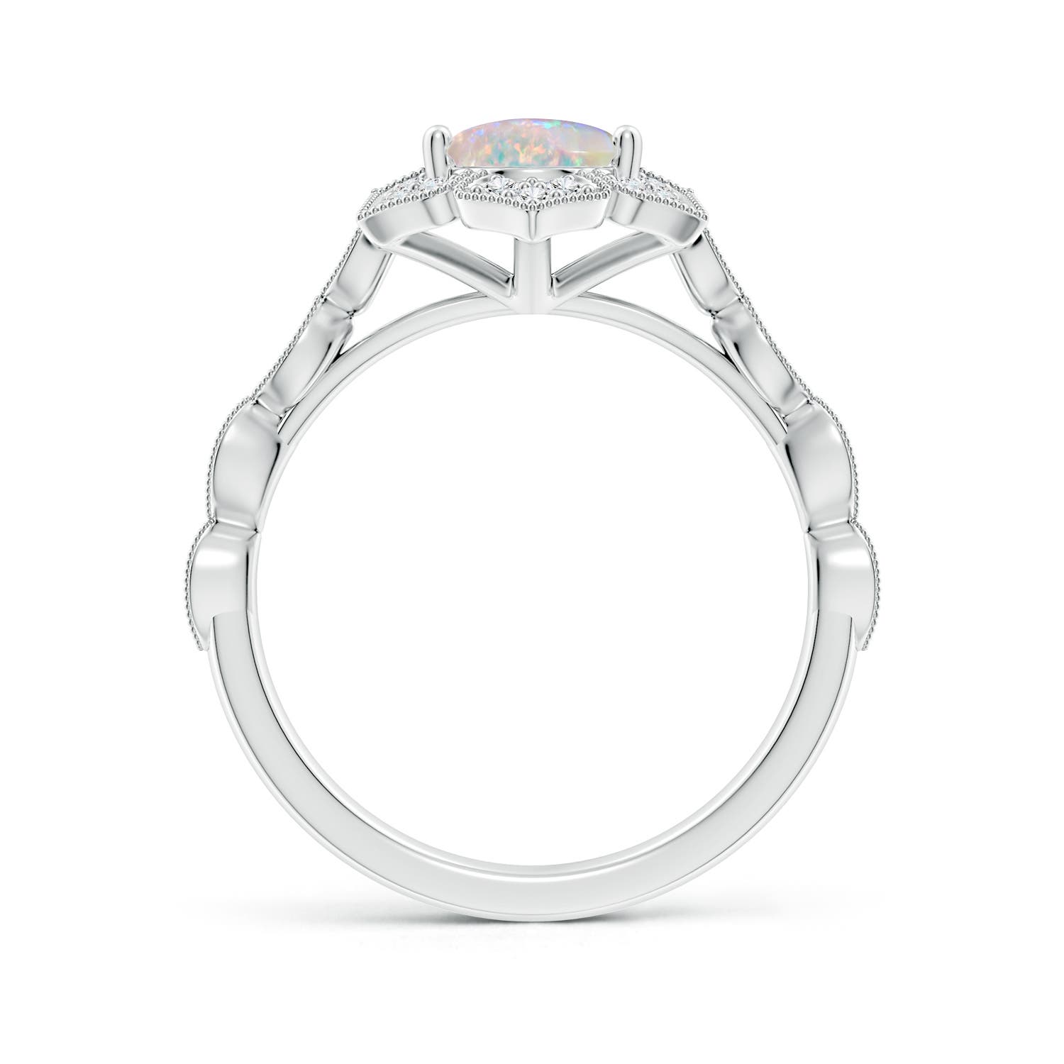 AAAA - Opal / 1.36 CT / 14 KT White Gold