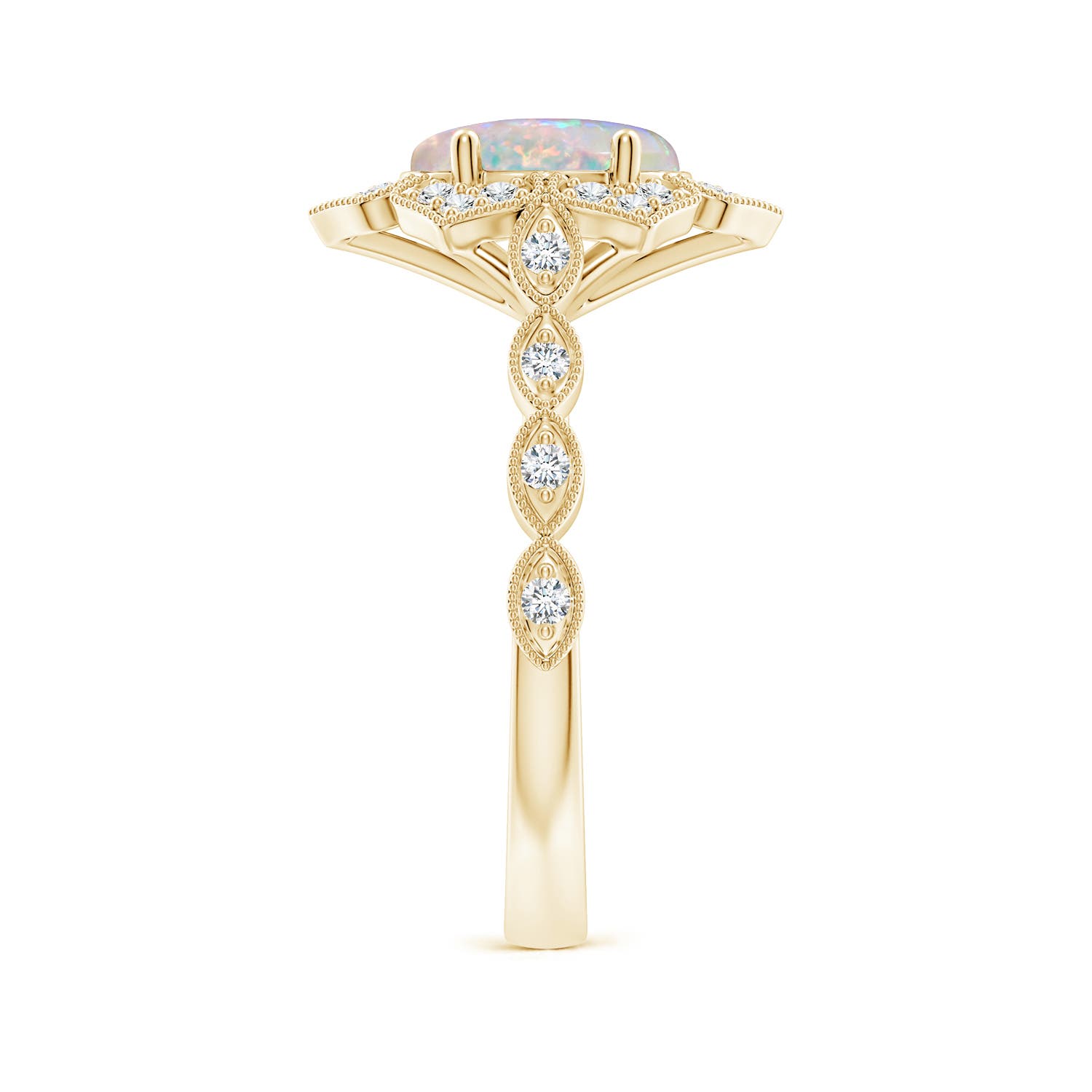 AAAA - Opal / 1.36 CT / 14 KT Yellow Gold