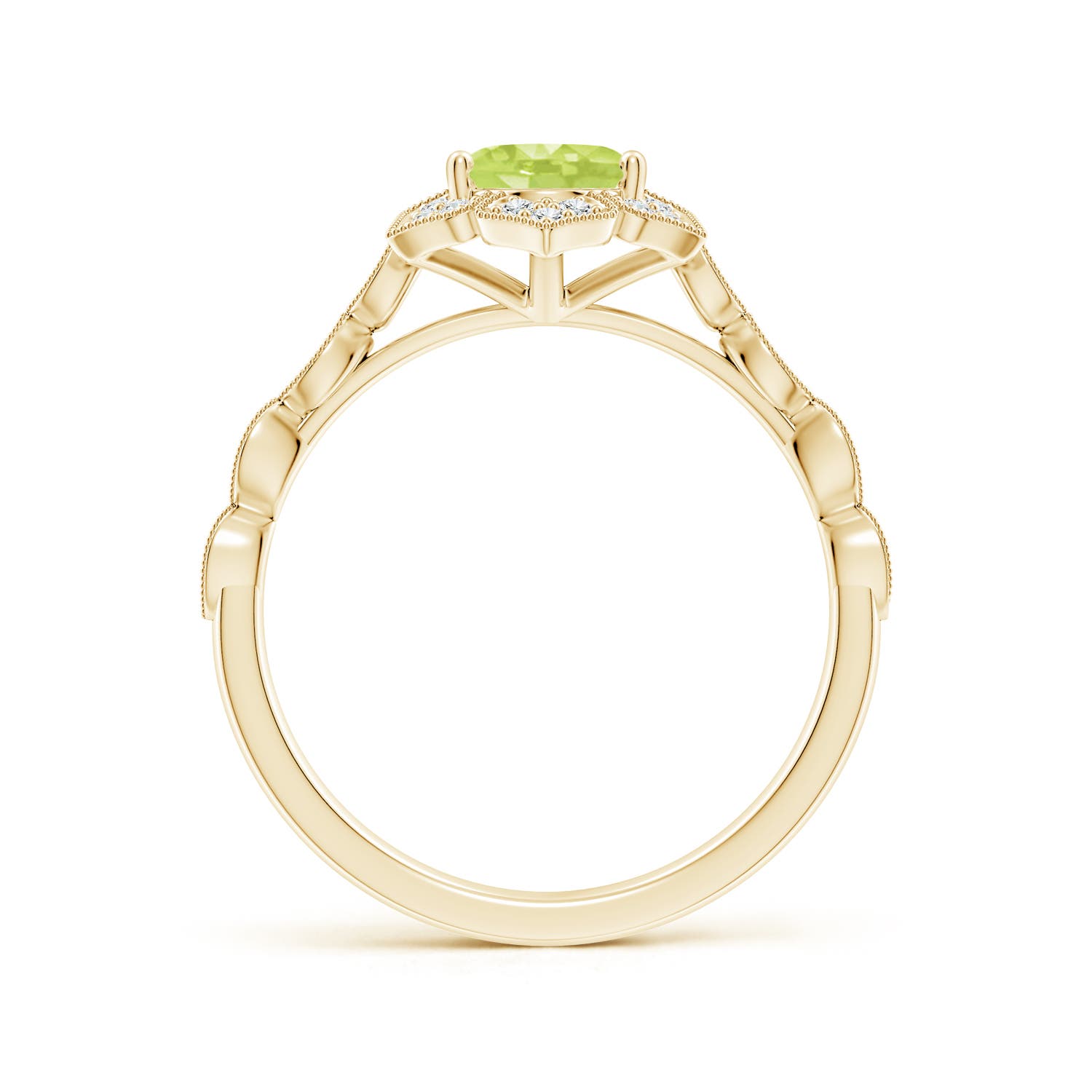 A - Peridot / 1.53 CT / 14 KT Yellow Gold