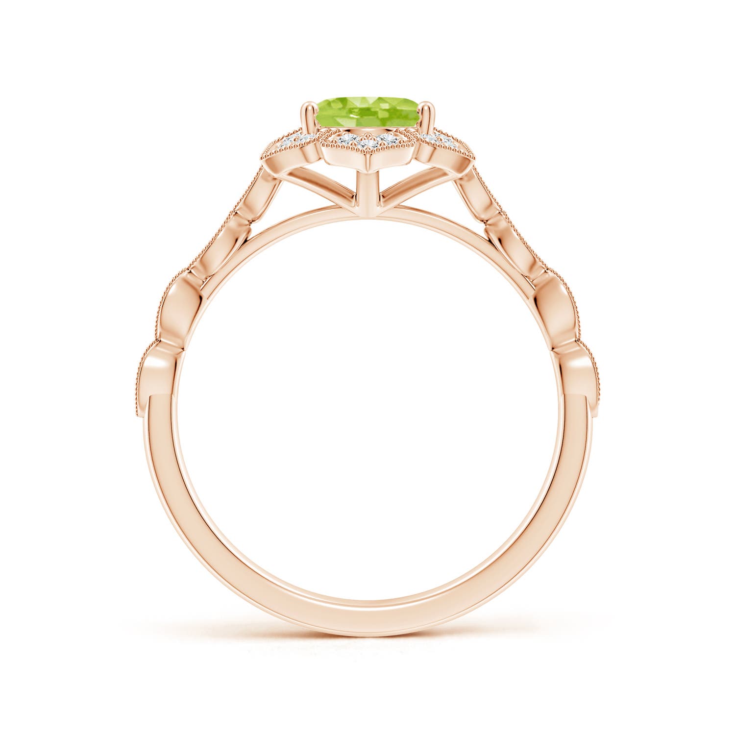 AA - Peridot / 1.53 CT / 14 KT Rose Gold