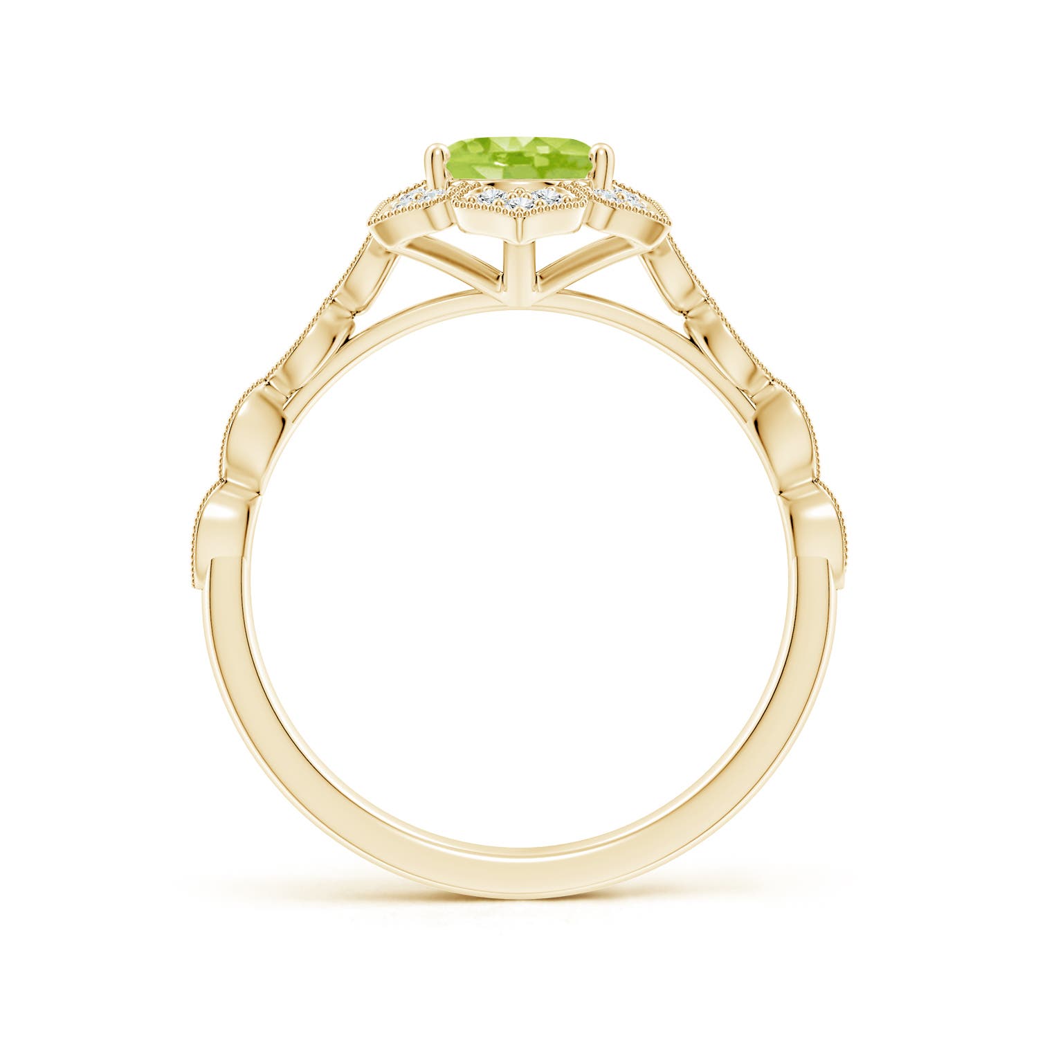 AA - Peridot / 1.53 CT / 14 KT Yellow Gold