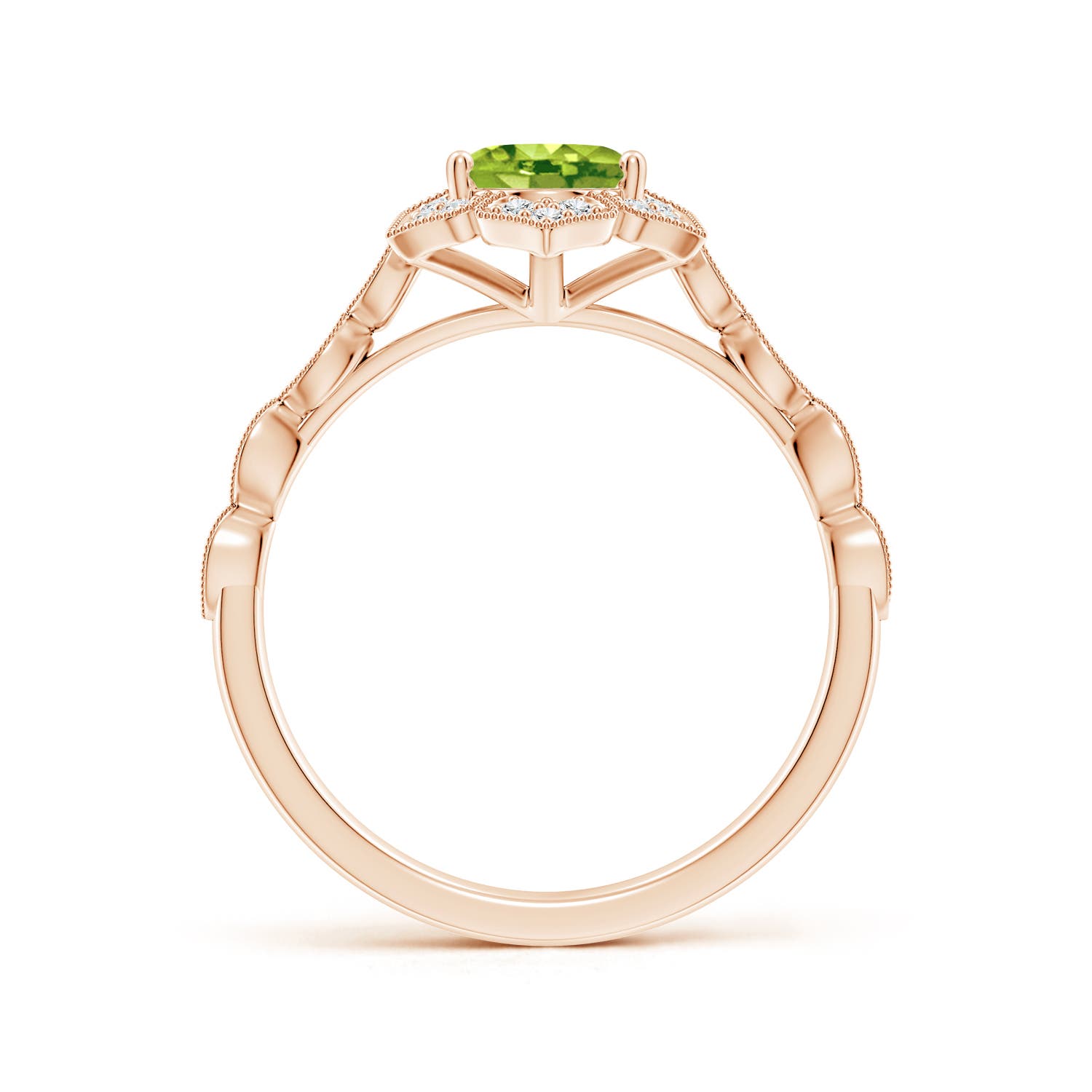 AAA - Peridot / 1.53 CT / 14 KT Rose Gold