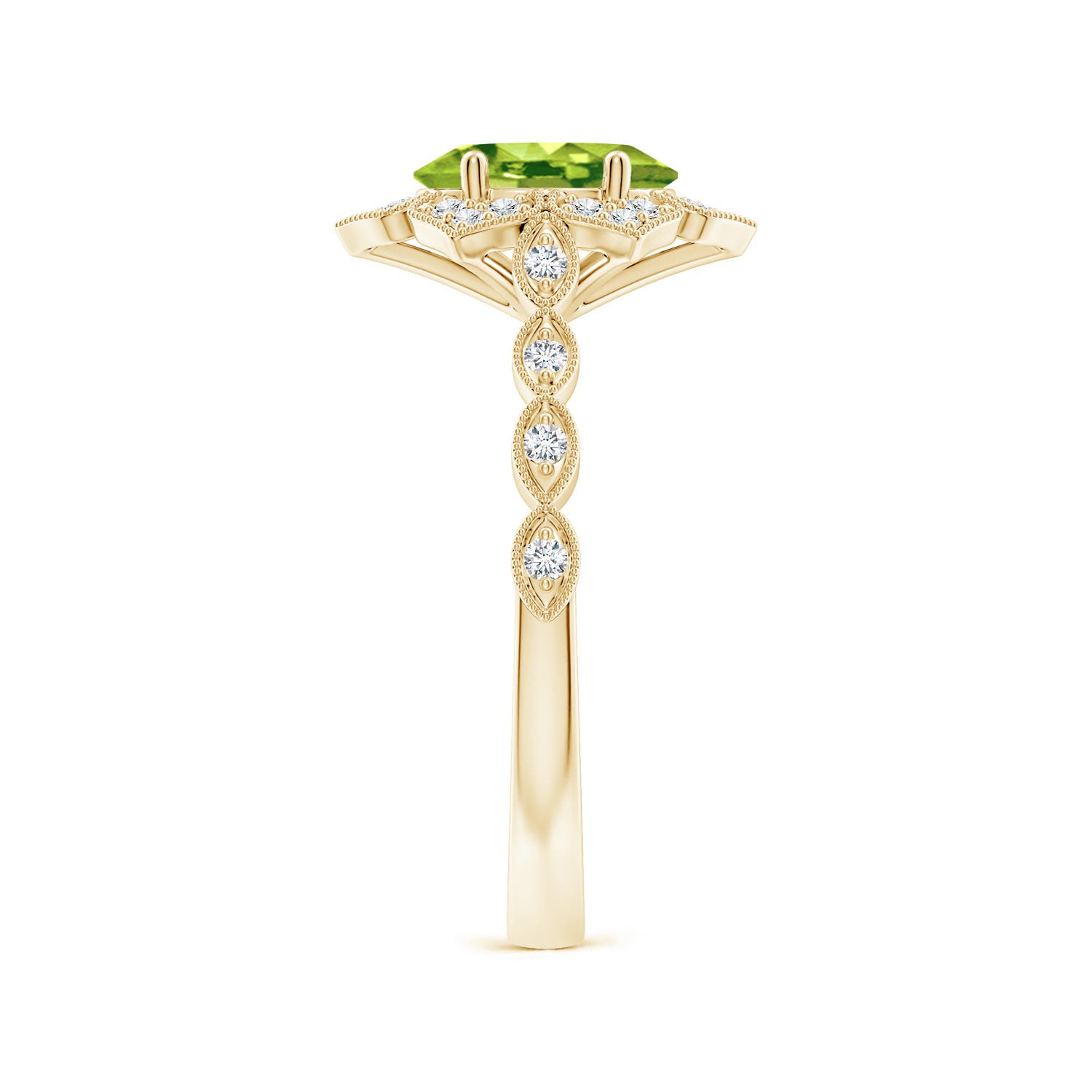 AAA - Peridot / 1.53 CT / 14 KT Yellow Gold