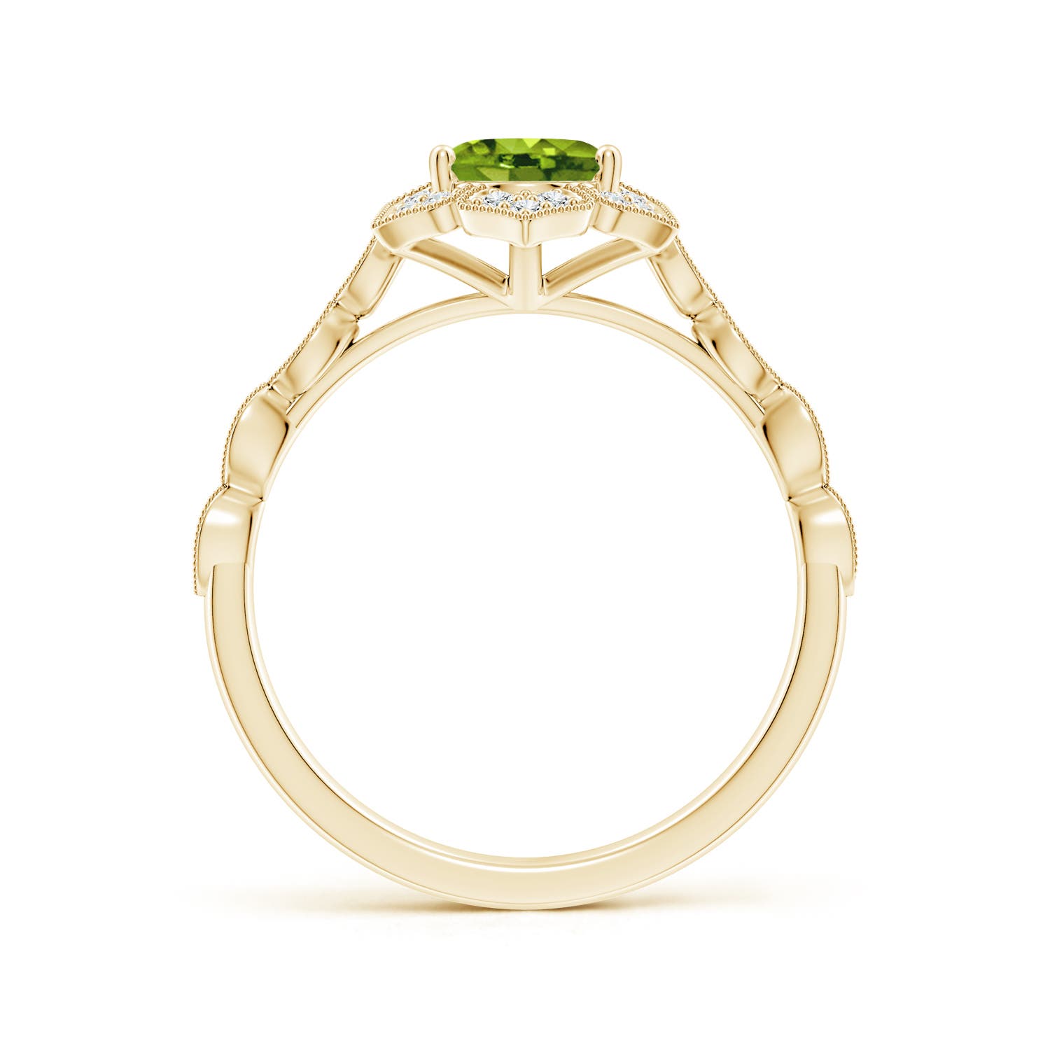 AAAA - Peridot / 1.53 CT / 14 KT Yellow Gold