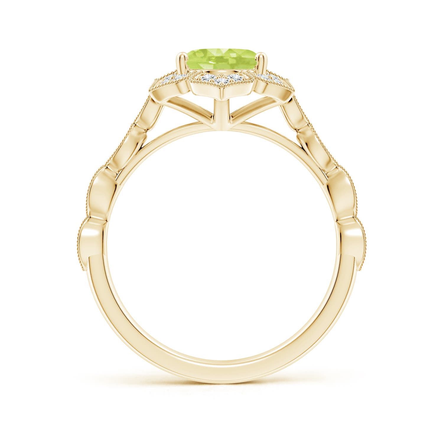 A - Peridot / 2.16 CT / 14 KT Yellow Gold