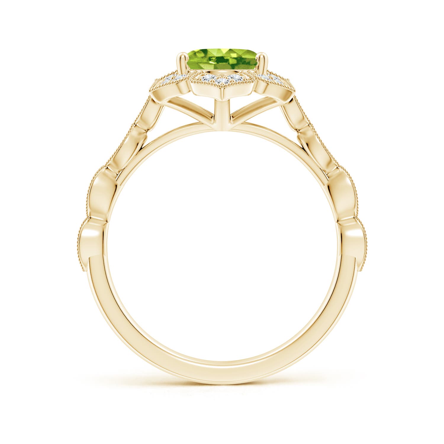 AAA - Peridot / 2.16 CT / 14 KT Yellow Gold