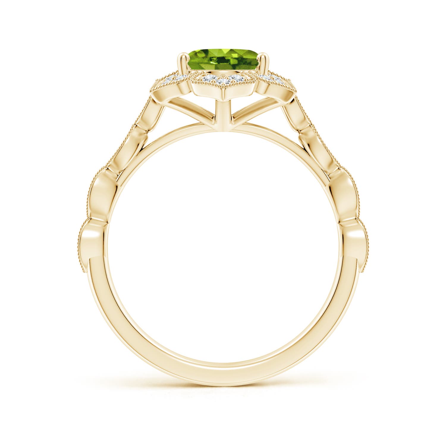 AAAA - Peridot / 2.16 CT / 14 KT Yellow Gold