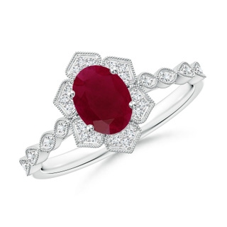 Oval A Ruby