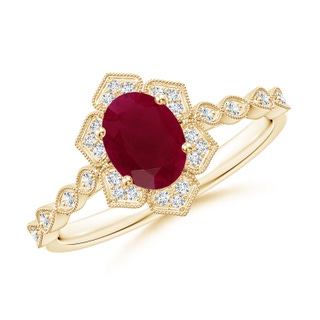Oval A Ruby