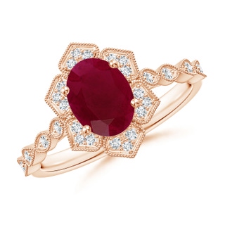 Oval A Ruby