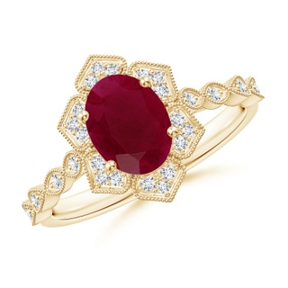 Oval A Ruby