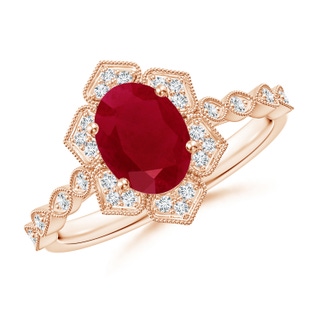 Oval AA Ruby