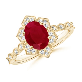 Oval AA Ruby