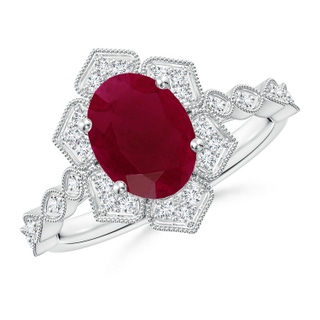 Oval A Ruby