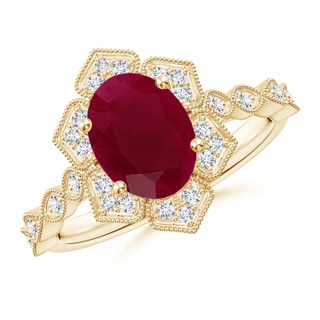 Oval A Ruby