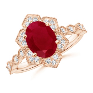 Oval AA Ruby