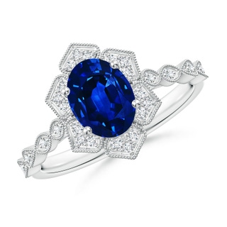 Oval AAAA Blue Sapphire