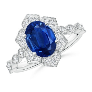 Oval AAA Blue Sapphire