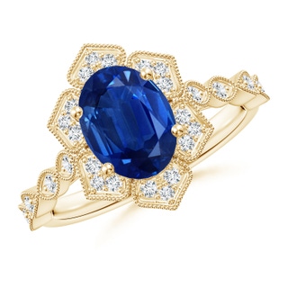 Oval AAA Blue Sapphire