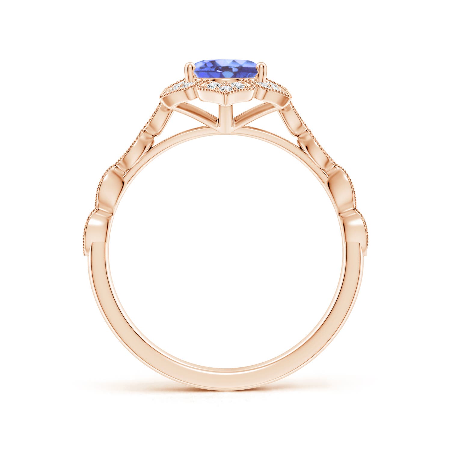 A - Tanzanite / 1.43 CT / 14 KT Rose Gold