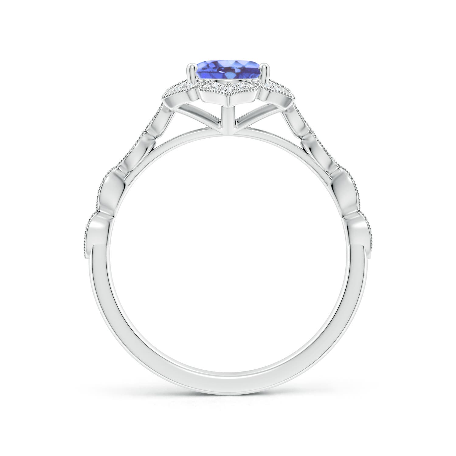 A - Tanzanite / 1.43 CT / 14 KT White Gold