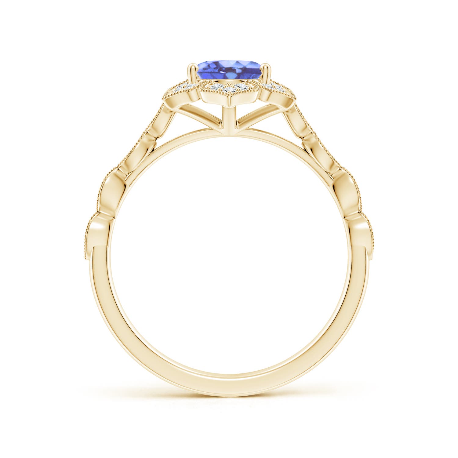 A - Tanzanite / 1.43 CT / 14 KT Yellow Gold