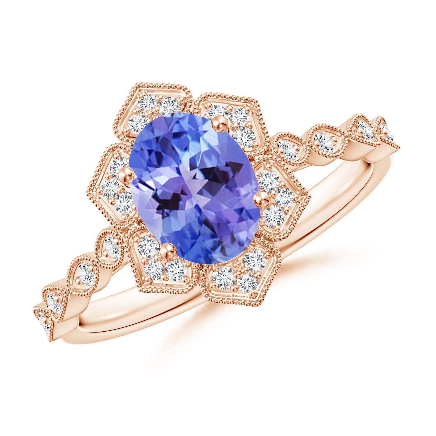 AA - Tanzanite / 1.43 CT / 14 KT Rose Gold