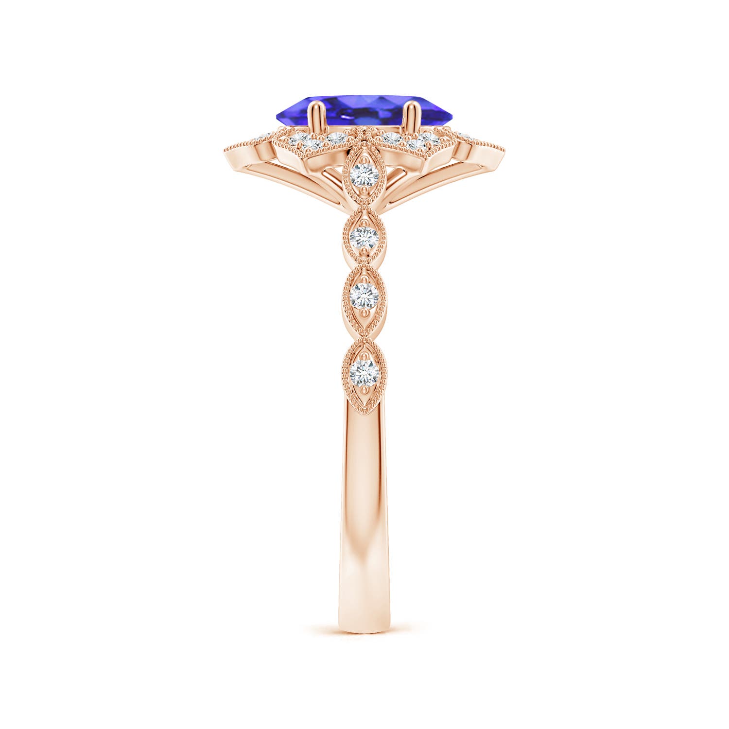 AA - Tanzanite / 1.43 CT / 14 KT Rose Gold