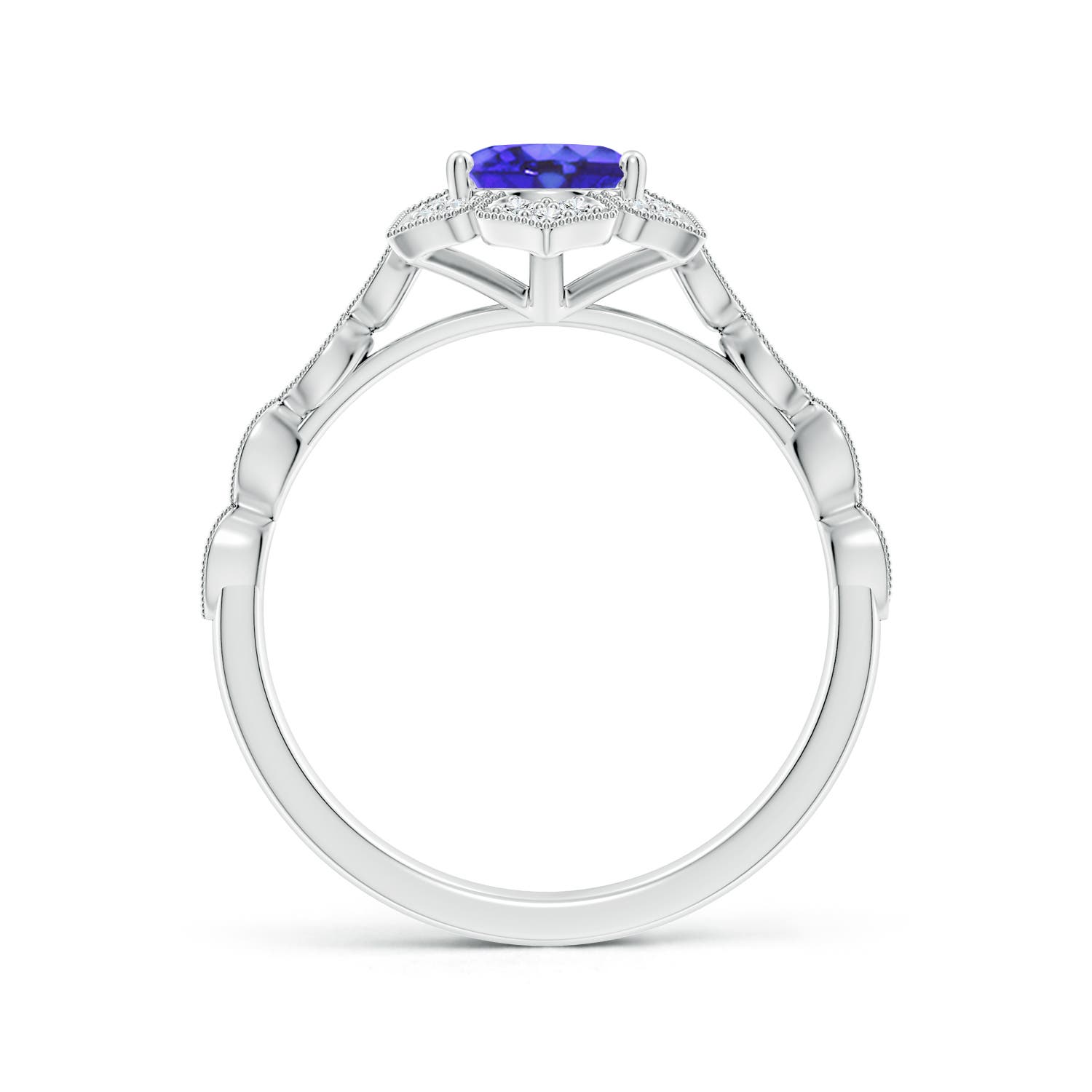 AA - Tanzanite / 1.43 CT / 14 KT White Gold