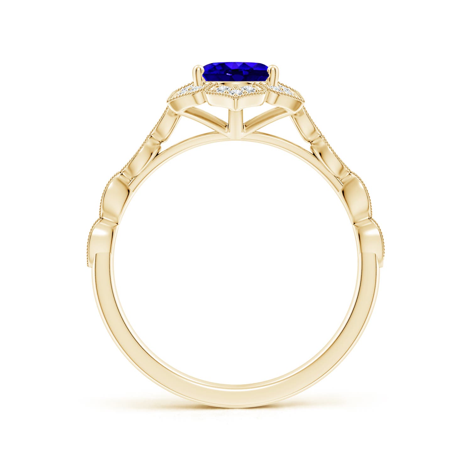 AAAA - Tanzanite / 1.43 CT / 14 KT Yellow Gold