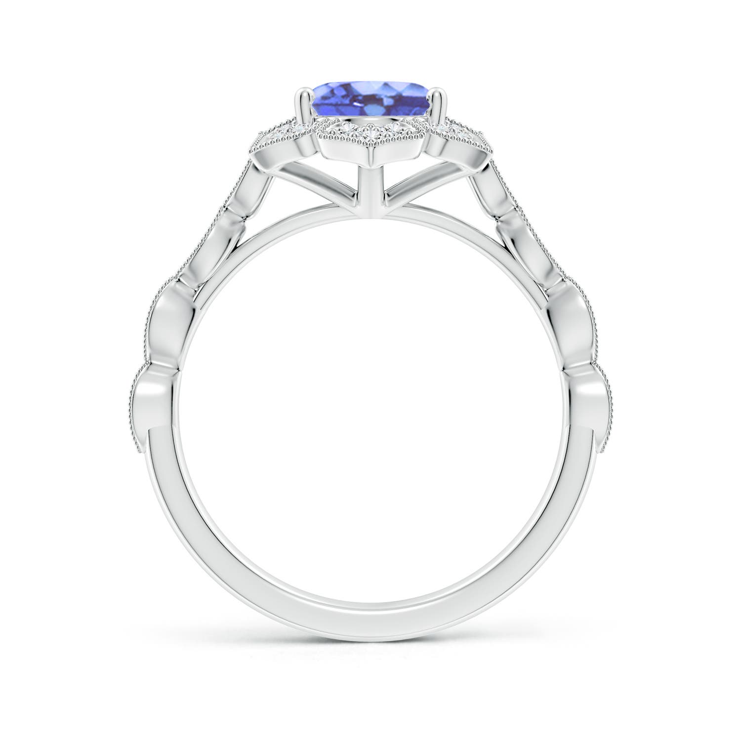 A - Tanzanite / 2.16 CT / 14 KT White Gold