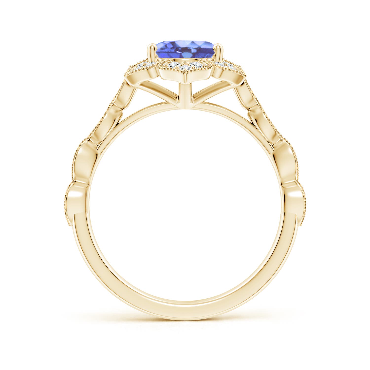 A - Tanzanite / 2.16 CT / 14 KT Yellow Gold