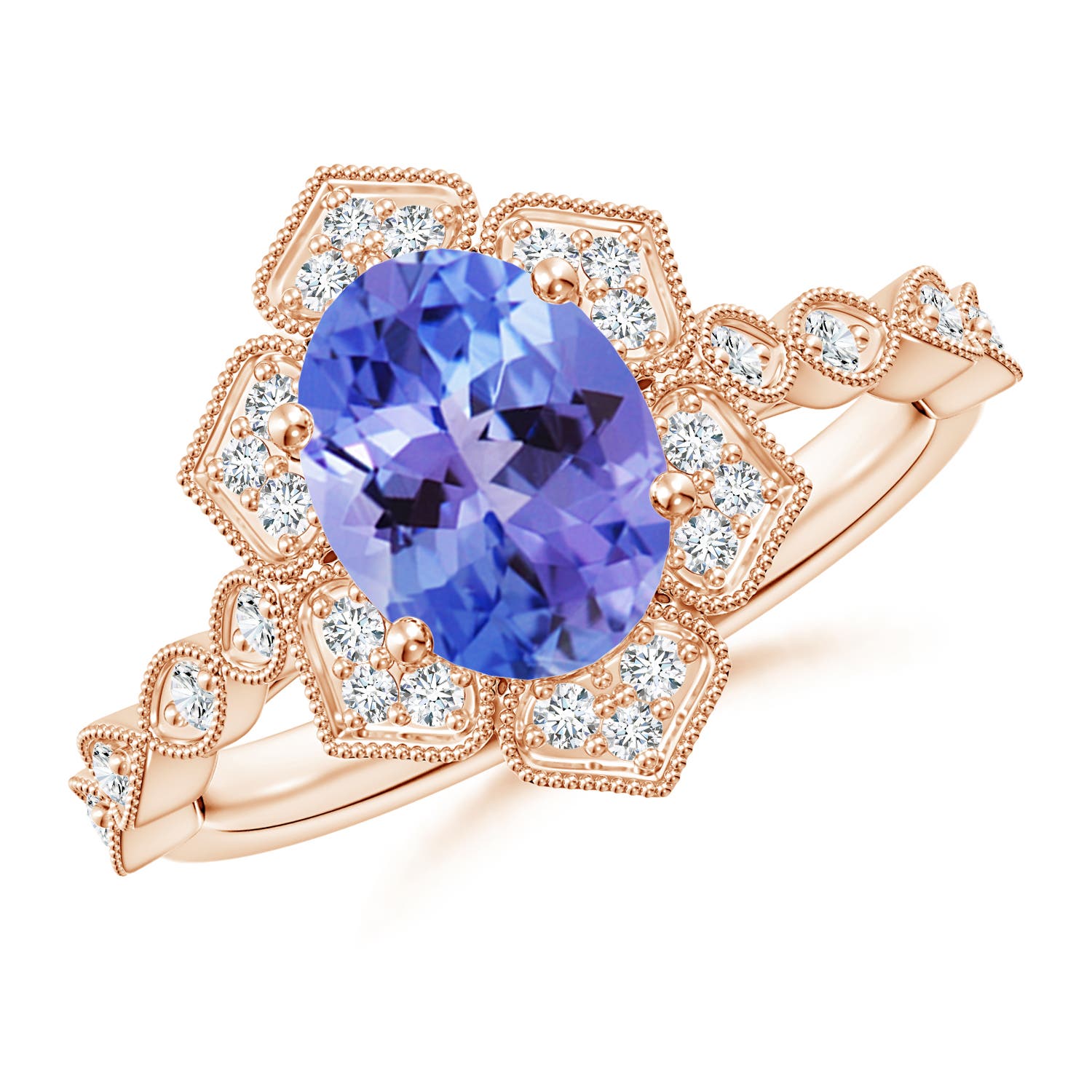 AA - Tanzanite / 2.16 CT / 14 KT Rose Gold