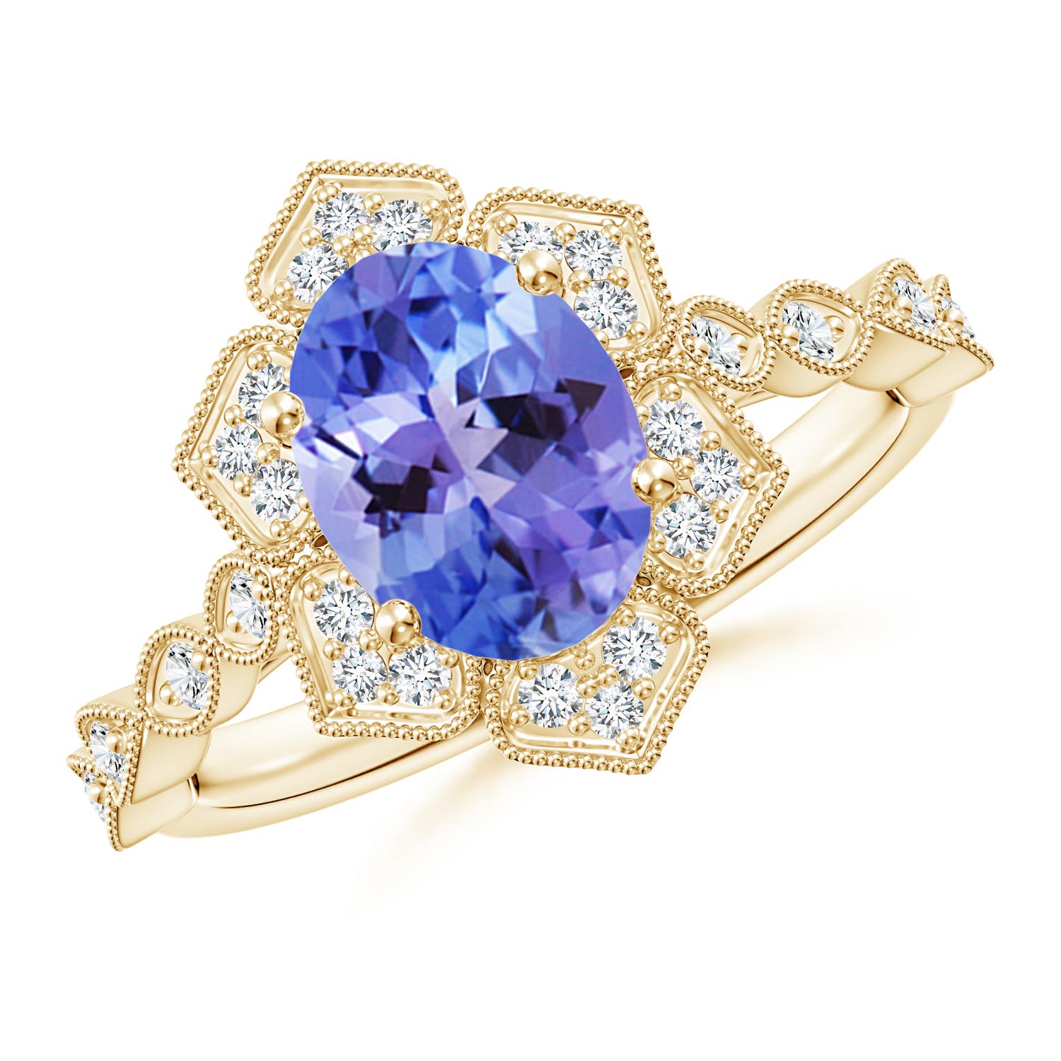 AA - Tanzanite / 2.16 CT / 14 KT Yellow Gold