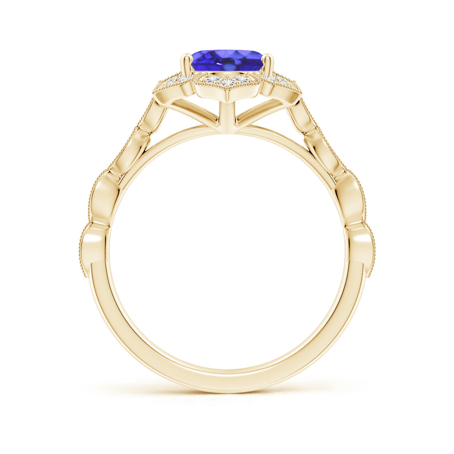 AA - Tanzanite / 2.16 CT / 14 KT Yellow Gold