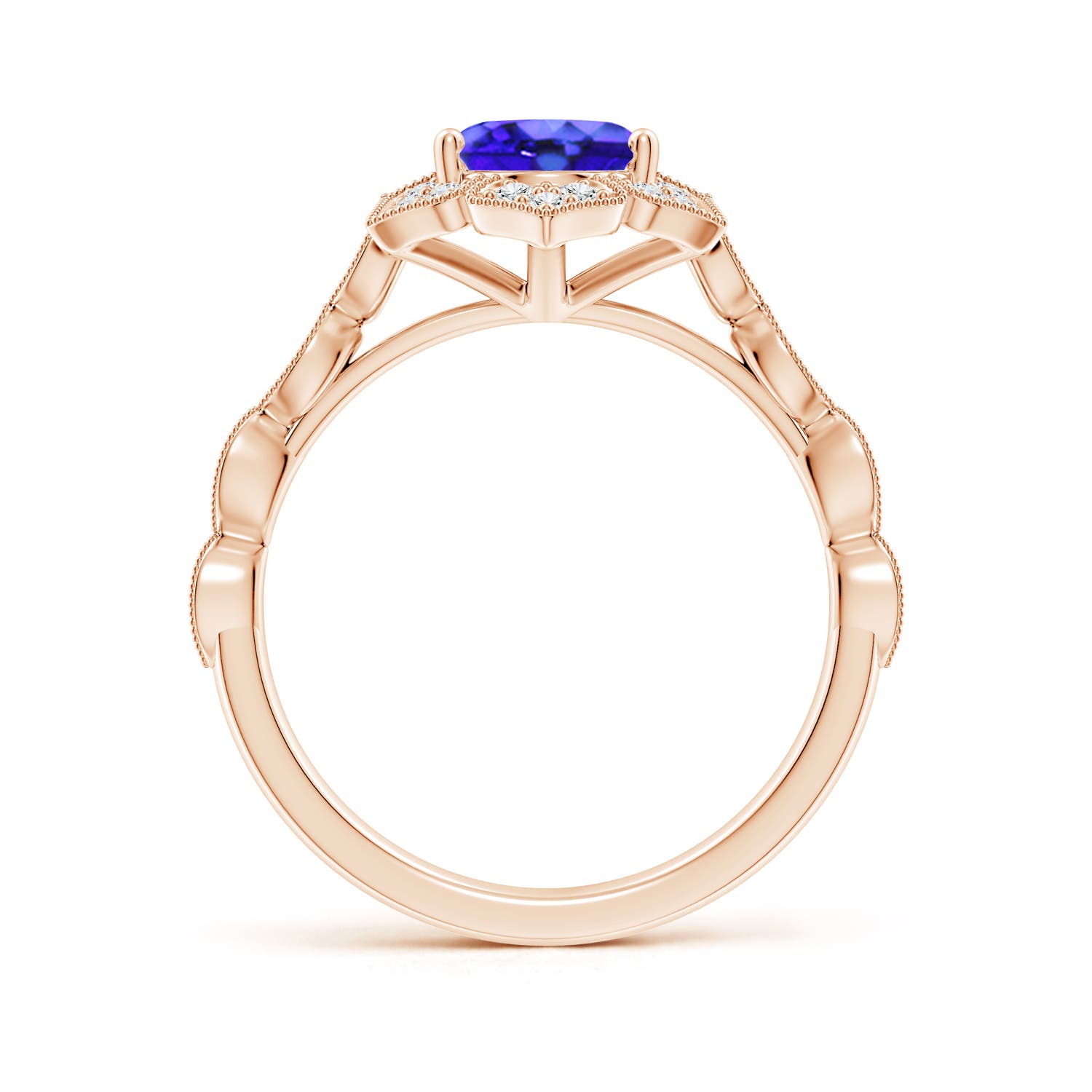 AAA - Tanzanite / 2.16 CT / 14 KT Rose Gold