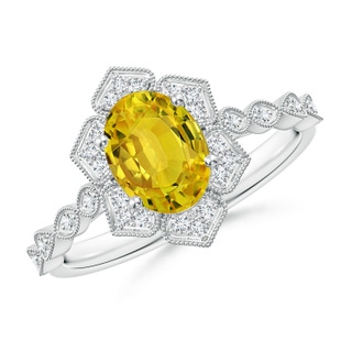 Oval AAAA Yellow Sapphire