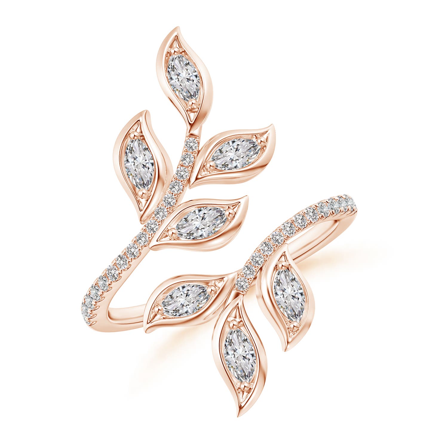 I-J, I1-I2 / 0.85 CT / 14 KT Rose Gold