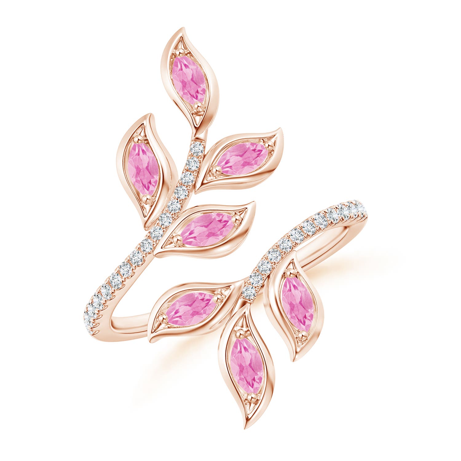 A - Pink Sapphire / 0.84 CT / 14 KT Rose Gold