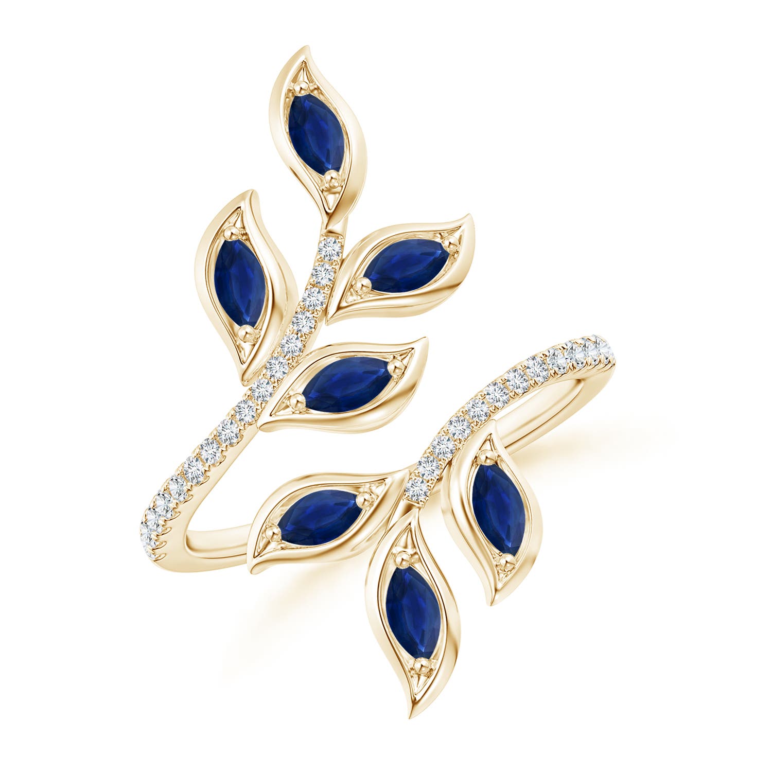 AA - Blue Sapphire / 1 CT / 14 KT Yellow Gold