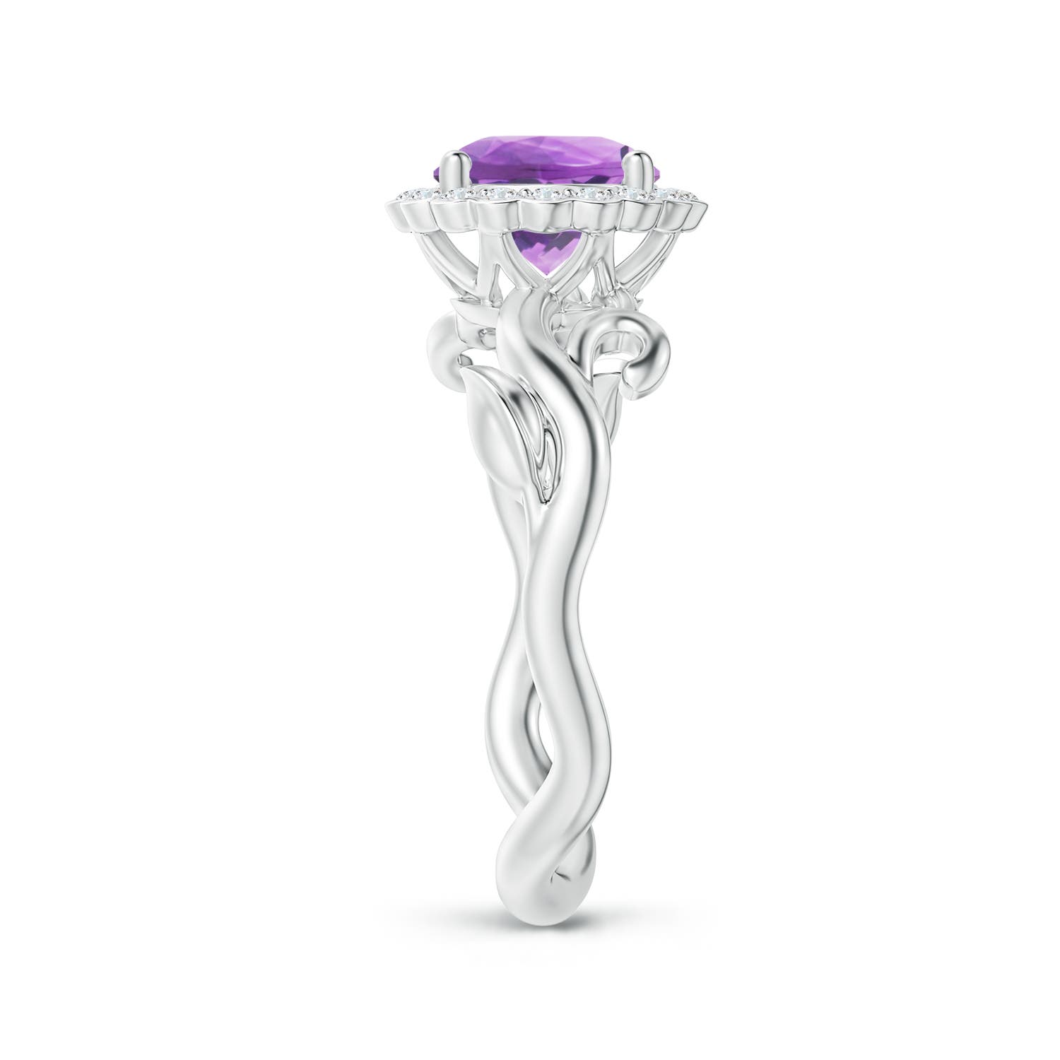 A - Amethyst / 1.33 CT / 14 KT White Gold