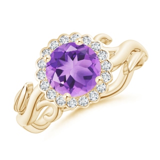 Round A Amethyst
