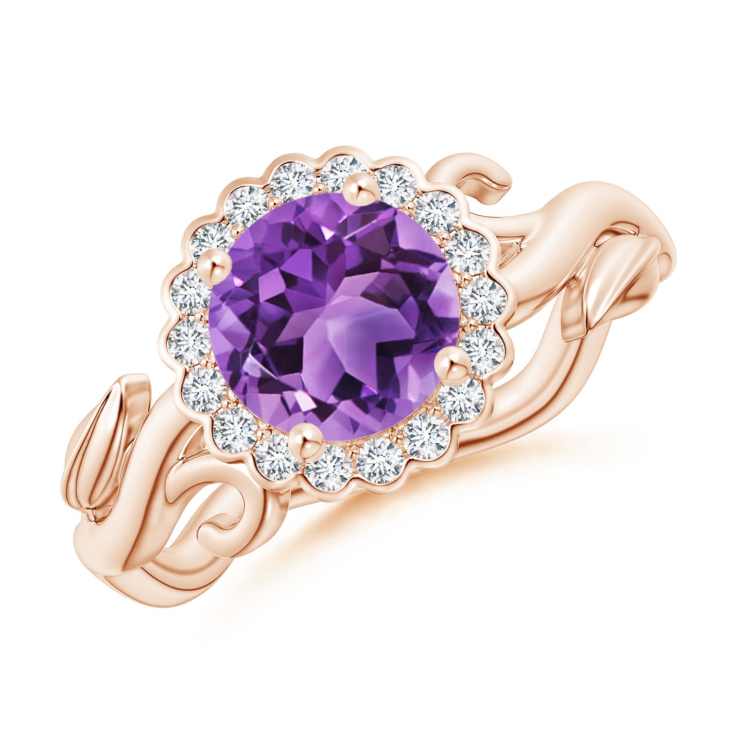 AA - Amethyst / 1.33 CT / 14 KT Rose Gold