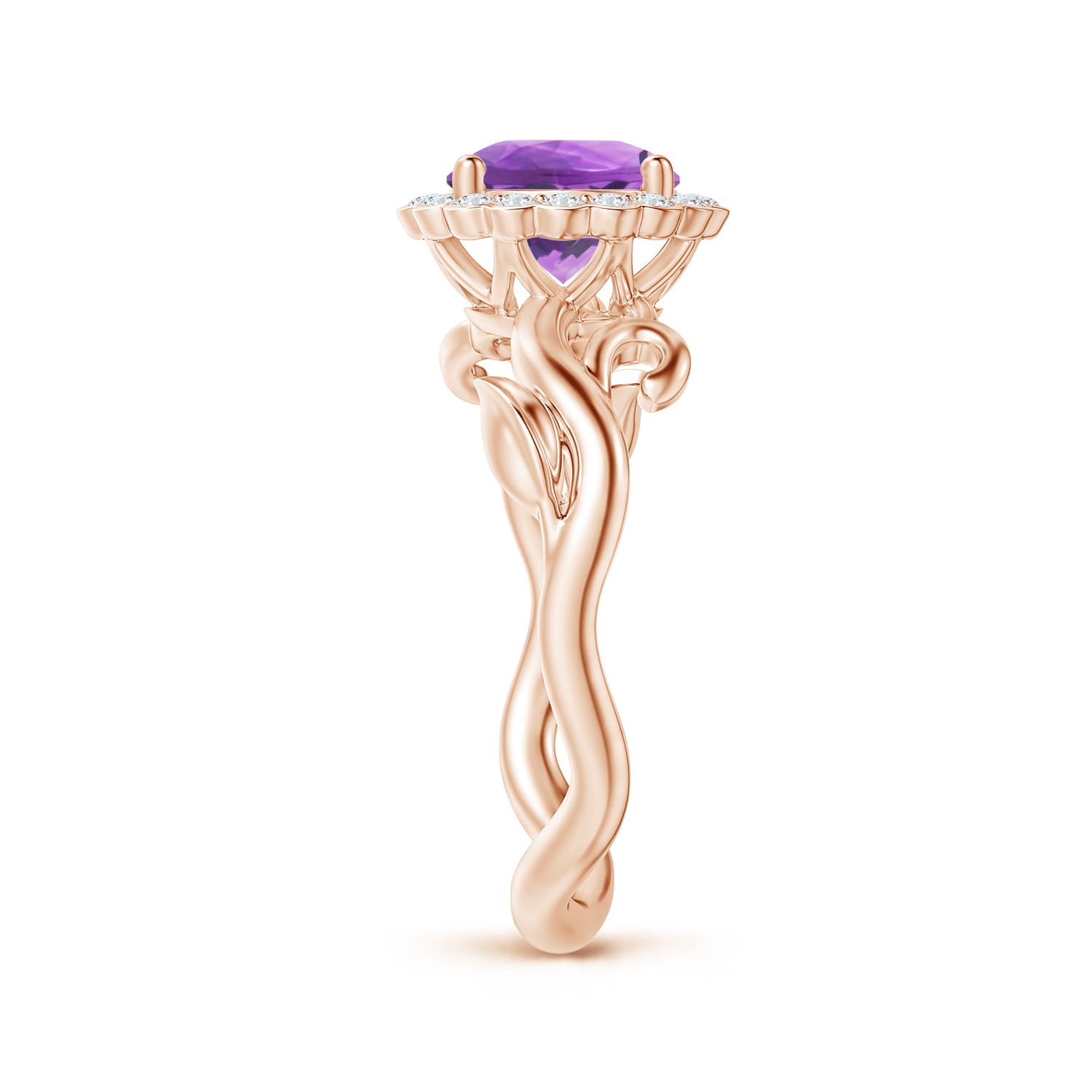 AA - Amethyst / 1.33 CT / 14 KT Rose Gold